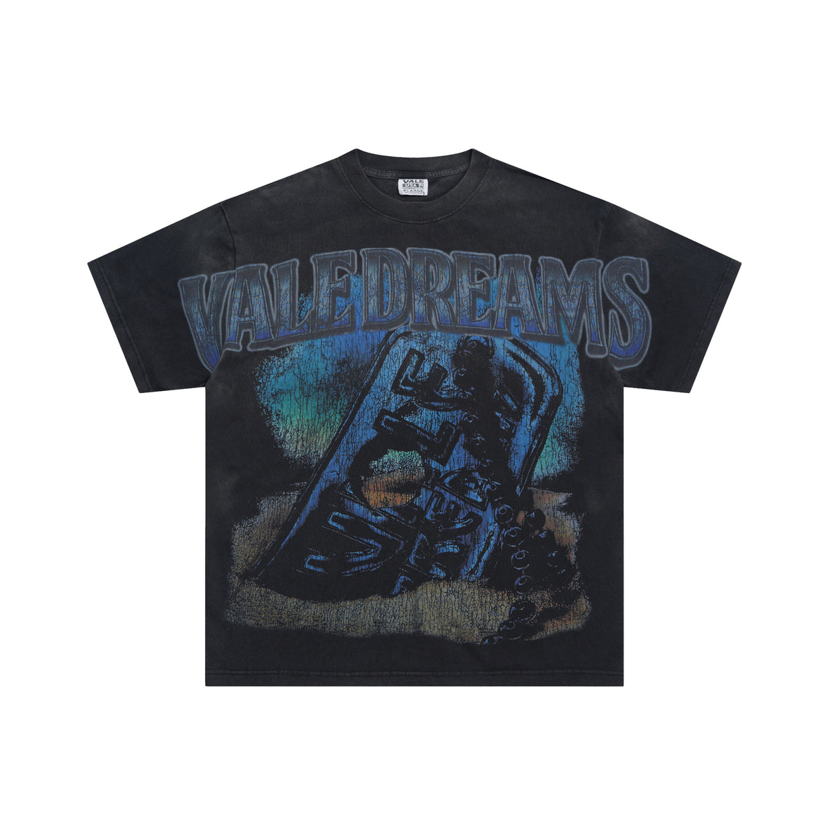 Vale Forever Dog Tag Big Tee Black